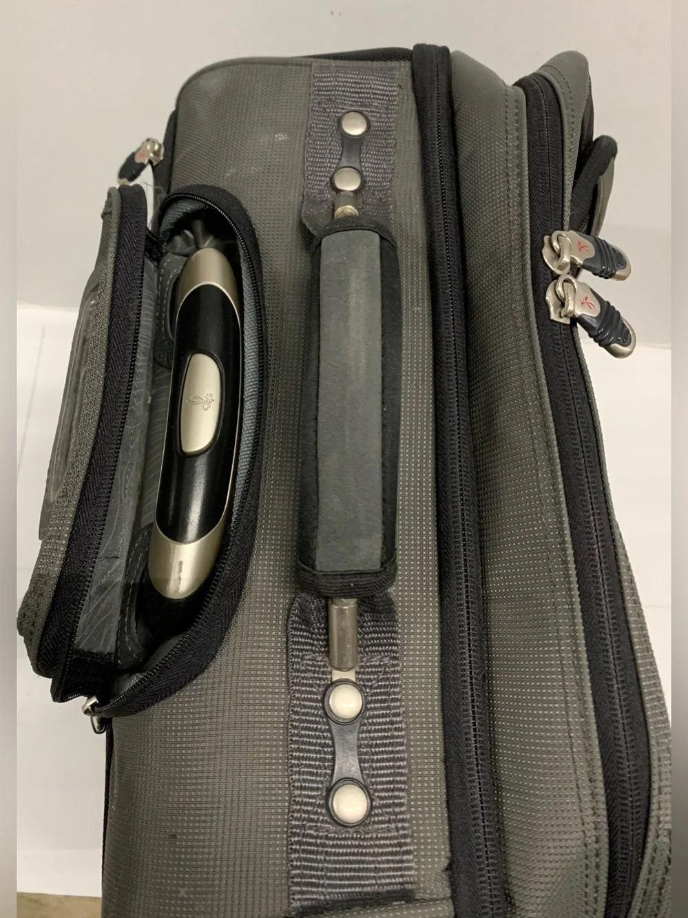 Men's Black and Olive Laptop Briefcase